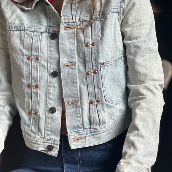 DENIM & SUPPLY Vintage Light Blue Classic Trucker Jacket XS - Picture 2 of 11